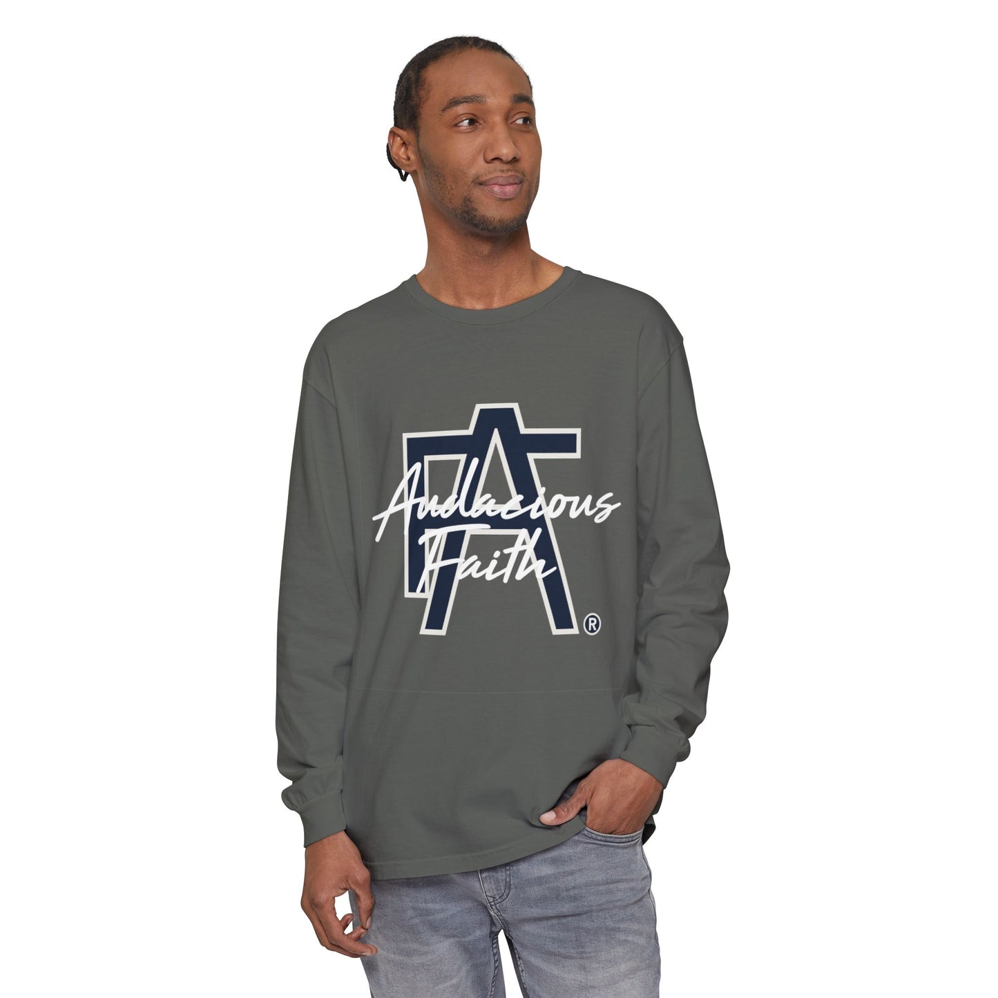 "Stamped in Faith" Long Sleeve Tee