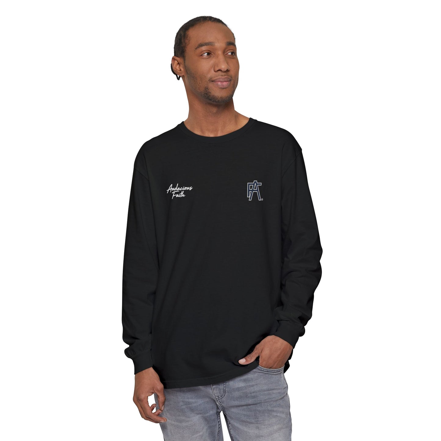 "Stamped in Faith" Long Sleeve Tee