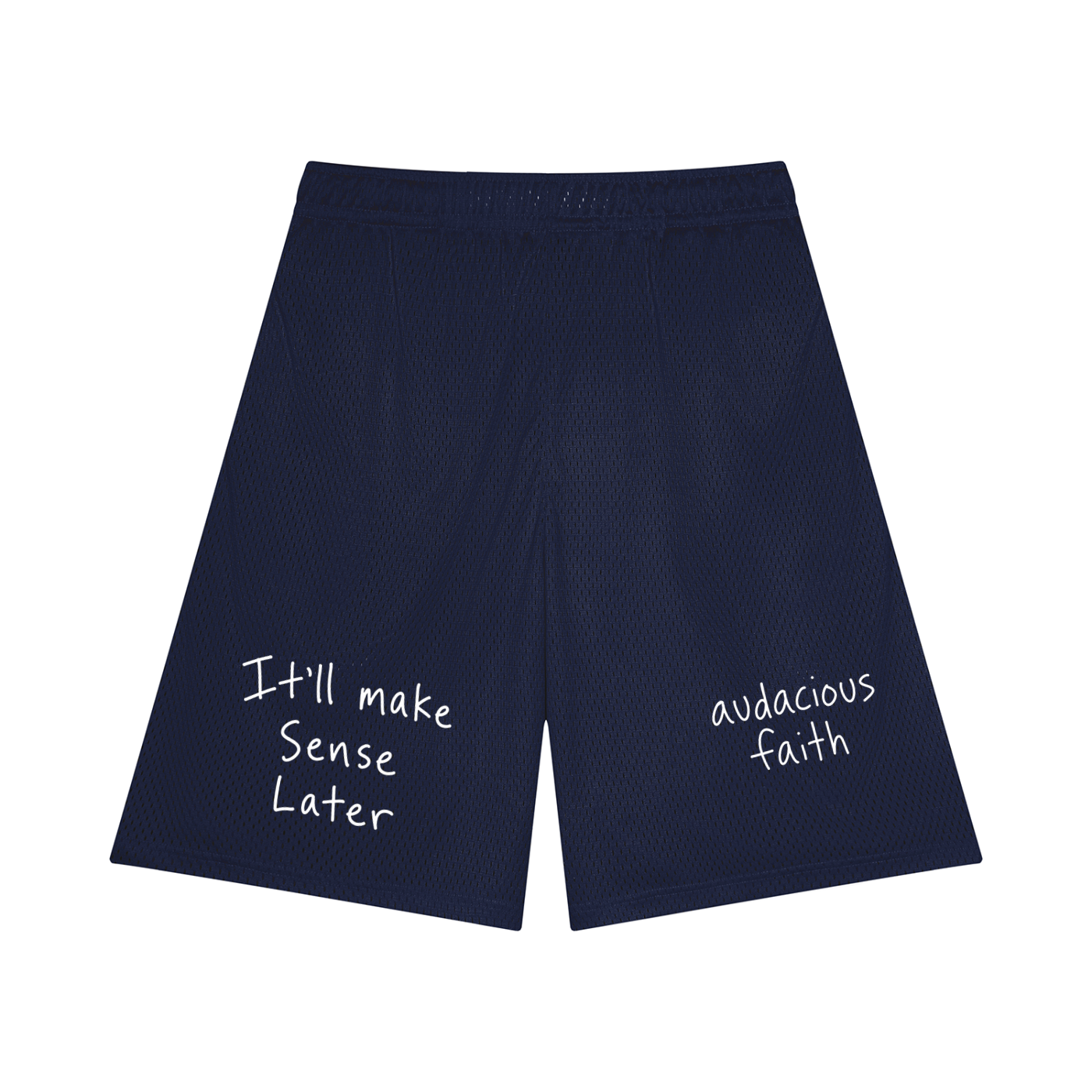 It’ll Make Sense Later Mesh Shorts