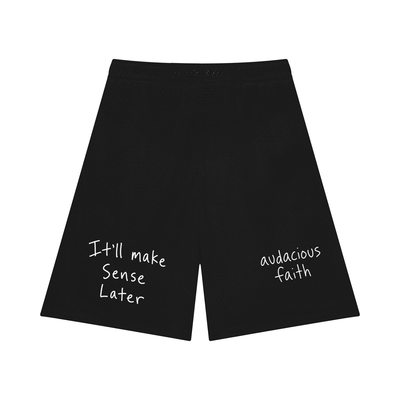 It’ll Make Sense Later Mesh Shorts