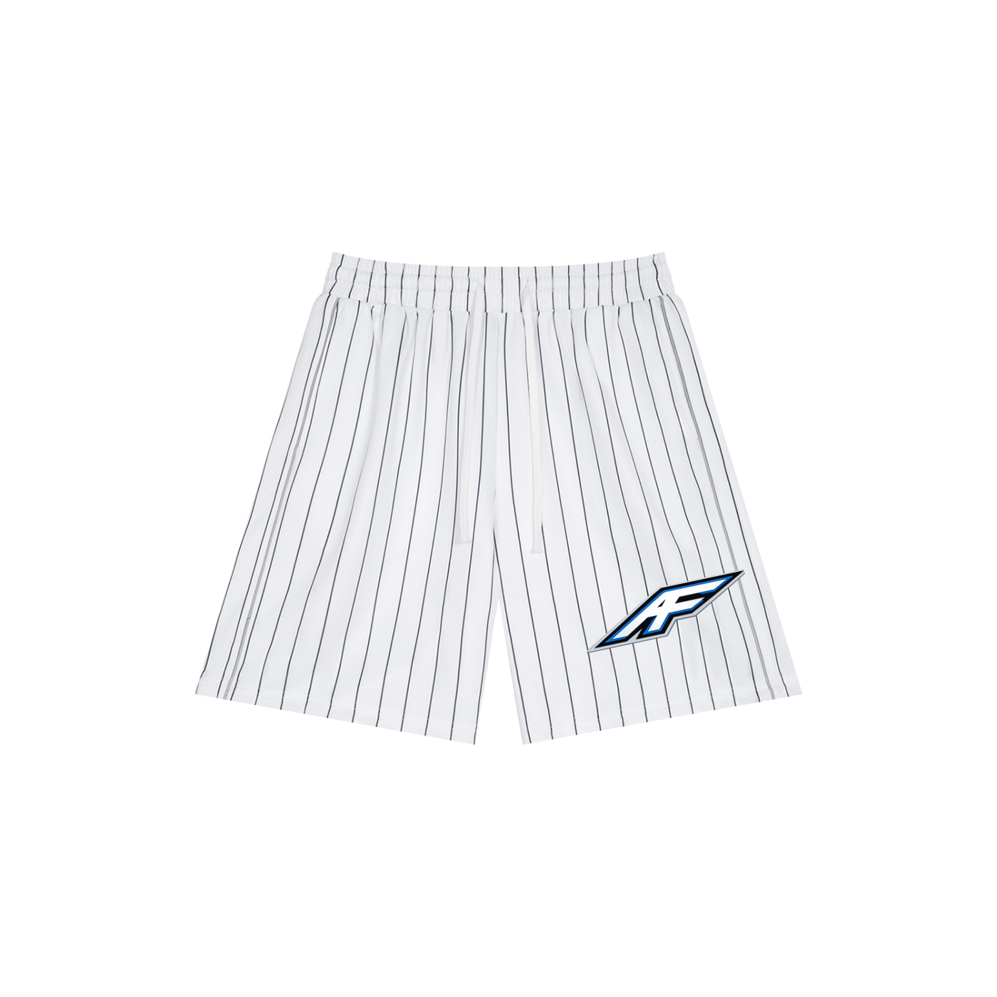 With God Pinstripe Shorts