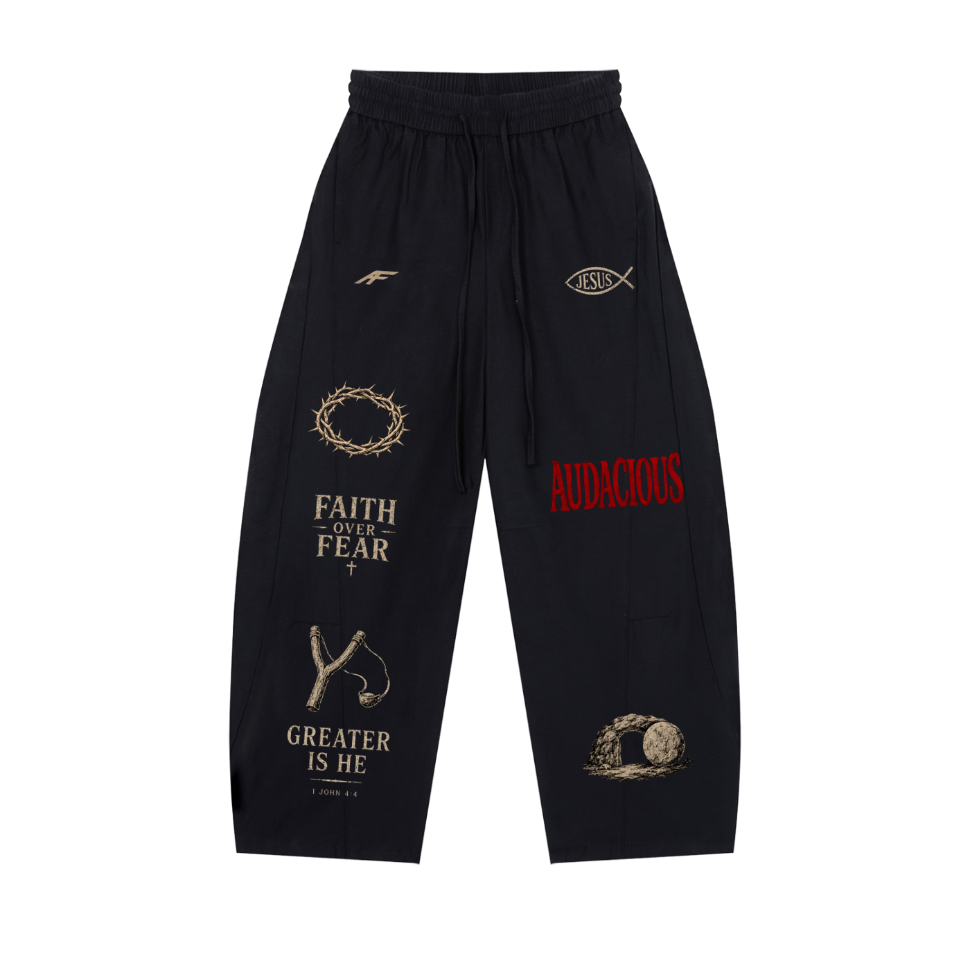 Greater Is He Wide Leg Pants