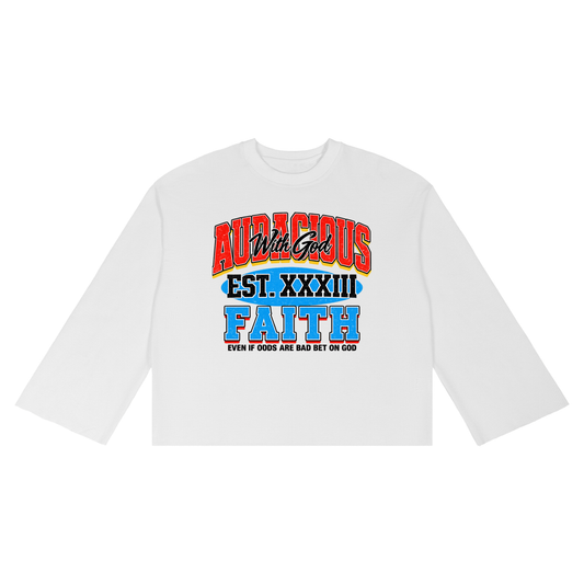 Bet on God Waffle Long Sleeve(wht)